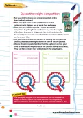 Guess the weight competition worksheet