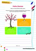 Haiku themes worksheet