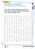 Half-term wordsearch