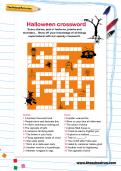 Halloween crossword puzzle 