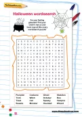 Halloween wordsearch
