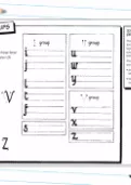 Handwriting downs and ups worksheet