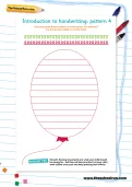 Handwriting practice: patterning 4