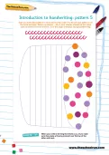 Handwriting practice: patterning 5