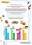 Healthy living bar chart