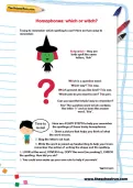 Homophones: which or which worksheet