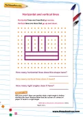 Horizontal and vertical lines worksheet