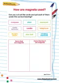How are magnets used worksheet