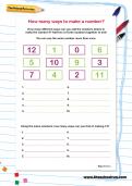How many ways to make a number worksheet