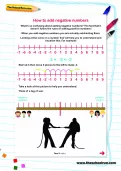 How to add negative numbers worksheet