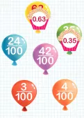 Recognising a decimal equivalent of any number of hundredths tutorial