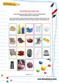 Identifying materials worksheet