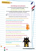 Identifying noun phrases worksheet