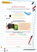 Identifying onomatopoeia worksheet