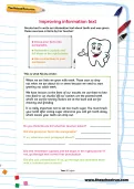 Improving information text worksheet