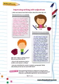 Improving writing with adjectives worksheet