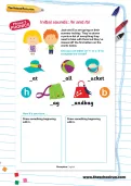 Initial sounds: h and b
