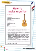 Instruction text worksheet