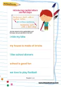 Introducing capital letters and full stops