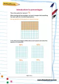 Introduction to percentages worksheet