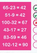 Checking calculations with the inverse operation (addition and subtraction) tutorial