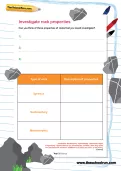 Investigate rock properties worksheet
