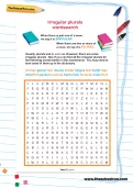 Irregular plural nouns wordsearch