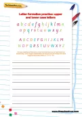 Forming letters: words in upper and lower case