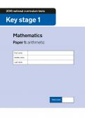 Key Stage 1 - 2016 Maths SATs Papers