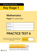 TheSchoolRun KS1 SATs maths practice test A