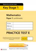 TheSchoolRun KS1 SATs maths practice paper E