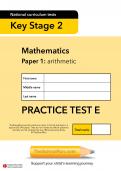 TheSchoolRun KS2 maths SATs practice paper E