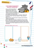 Learn about equipment used for measuring