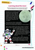 Learning about the moon worksheet