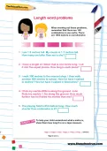 Length word problems worksheet