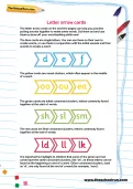 Letter arrow cards