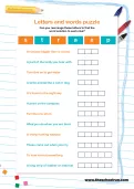 Letters and words puzzle