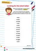 Looking for the silent letter worksheet