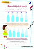 Make a bottle instrument activity