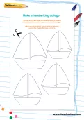 Make a handwriting collage worksheet
