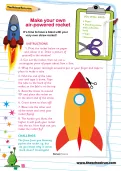 Make your own air-powered rocket