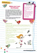 Make your own bird feeder activity