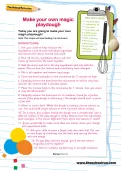Make your own magic playdough activity