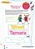Make your own name jigsaw