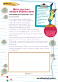 Make your own rainbow bubble snake activity