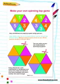 Make a spinning top game activity