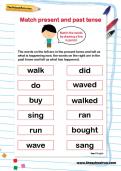 Match present and past tense worksheet