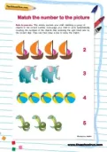 Match the number to the picture worksheet