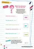Match the phoneme worksheet