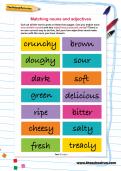 Matching nouns and adjectives worksheet